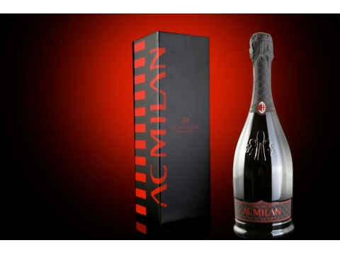 La Montina Franciacorta AC MILAN Extra Brut Gift Box 0.75L