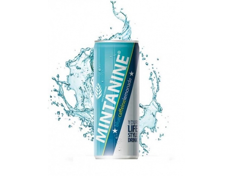 Mintanine Blue Caffeine Lemonade, Can 0.25